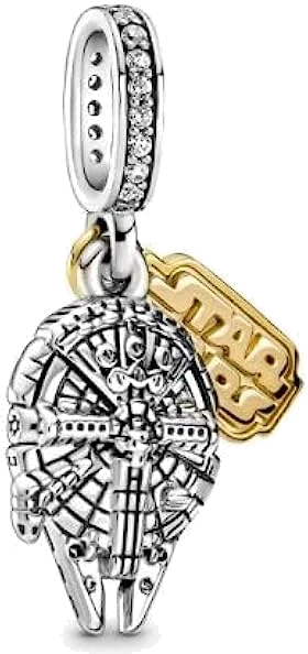 Charm Pandora Star Wars Faucon Millenium en Argent 925 pour Femme - Réf. 769504C01