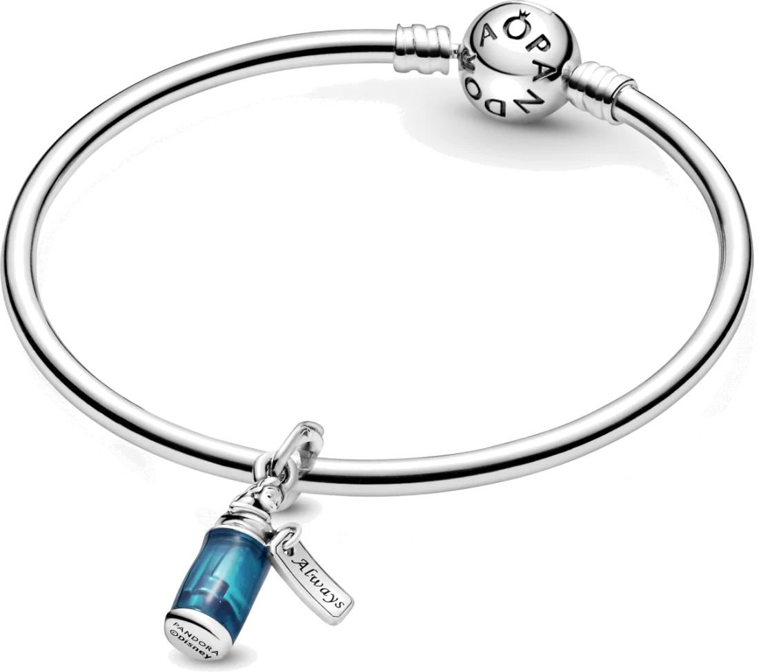 Pandora Charm Pendant Argent 925 Bleu Disney Alice au Pays des Merveilles Bois-Moi Réf. 799334C01 vue 3