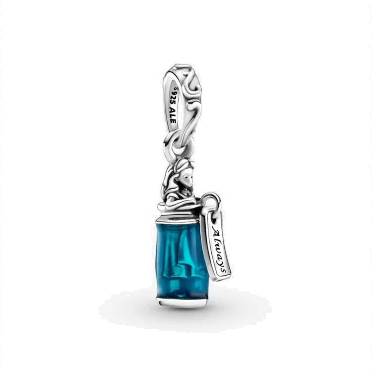Pandora Charm Pendant Argent 925 Bleu Disney Alice au Pays des Merveilles Bois-Moi Réf. 799334C01