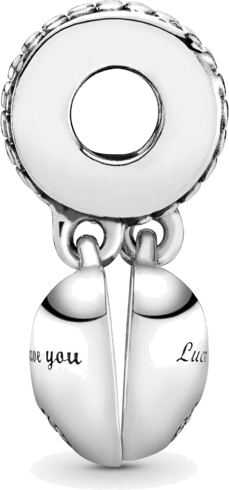 Pandora Charm Pendentif Cœur Dissociable Belle-Fille Belle-Mère en Argent 925 - Réf. 799321C01 vue 2