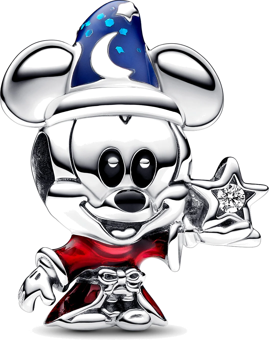 Breloque Pandora 792954C01 en argent 925, Mickey Apprenti Sorcier émaillé, unisexe