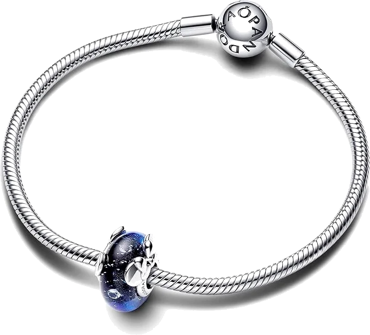 Pandora 792958C01 - Charm Mickey Magique en Verre de Murano Bleu pour Femme vue 3