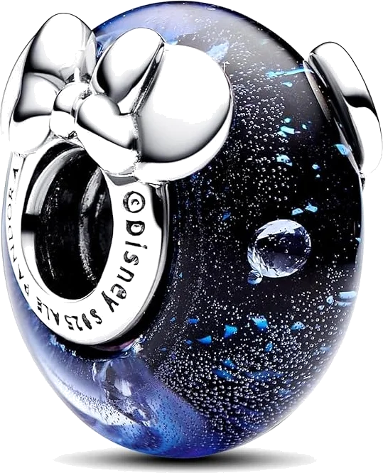Pandora 792958C01 - Charm Mickey Magique en Verre de Murano Bleu pour Femme