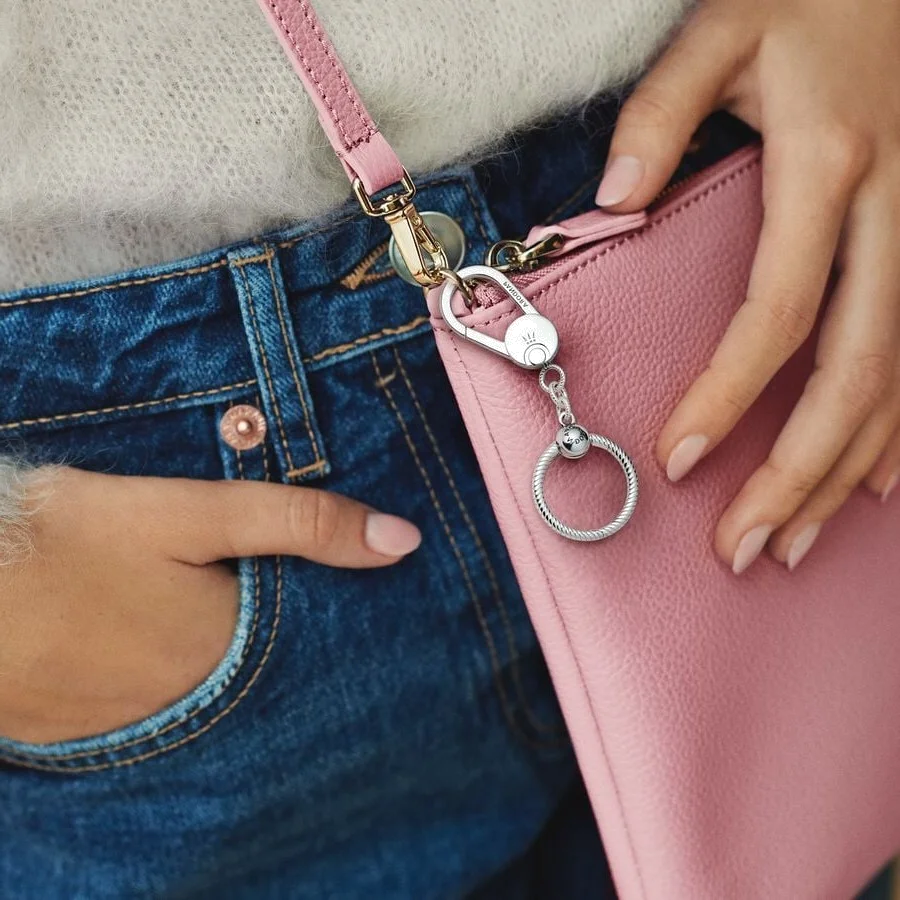 Porte-charms pour sac en argent 925 Pandora, forme cœur - Réf. 399567C00 vue 3