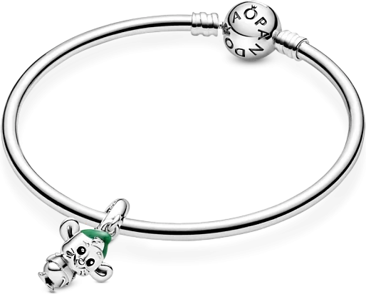Charm Pandora Souris Gus Cendrillon - Argent 925/1000 - Réf. 798849C01 - Unisexe vue 3