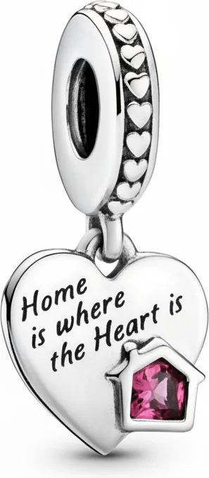 Charm Pandora Cœur Ma Maison Adorée en Argent 925 - Réf. 799324C01 - Unisexe
