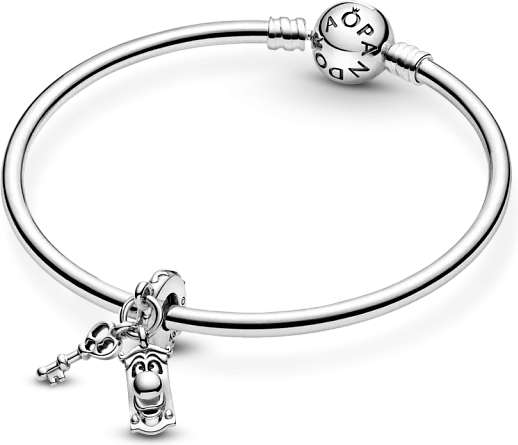 Charm Pandora Disney La Poignée De Porte Parlante - Réf. 799344C00 - Argent 925/1000 - Unisexe vue 5