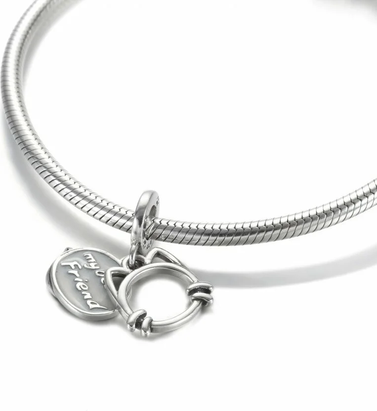 Charm Pandora Mon Chat My Best Friend en Argent 925 - Réf. 799329C01 - Unisexe vue 3