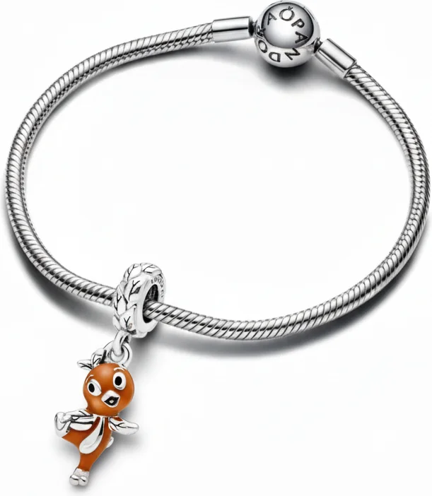 Charm Pandora Disney Orange Bird en Argent 925/1000 - Réf. 112185 - Unisexe vue 2