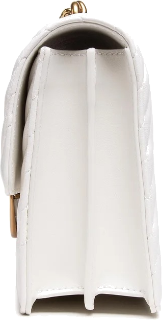 Sac bandoulière Pinko Love One Classic en cuir de vachette - Blanc vue 3