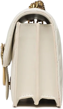 Sac à main bandoulière Pinko Love One Mini en cuir - Blanc vue 5