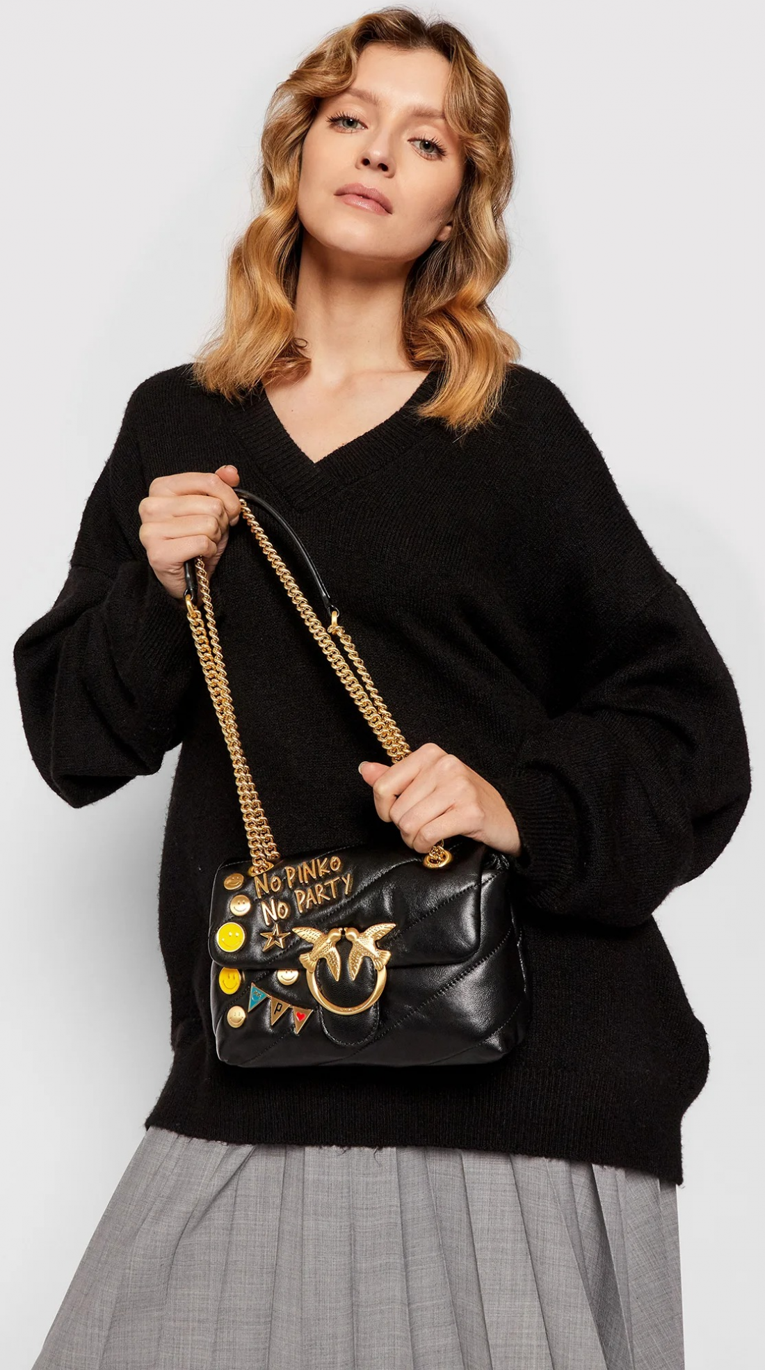 Sac à main Pinko Love Mini Puff Party - No Pinko No Party - Noir vue 2