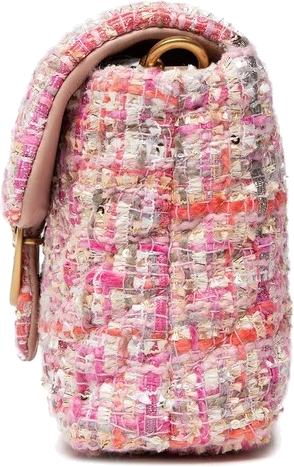 Sac à main Pinko Love Baby Puff Chevron Lux - Rose vue 3