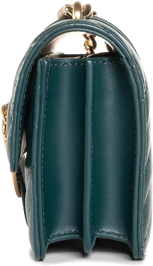 Sac à main bandoulière Pinko Love One Mini en cuir - Vert vue 3