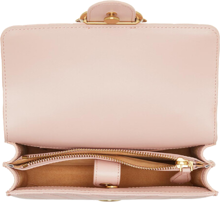 Sac à main bandoulière Pinko Love One Mini en cuir - Rose vue 5
