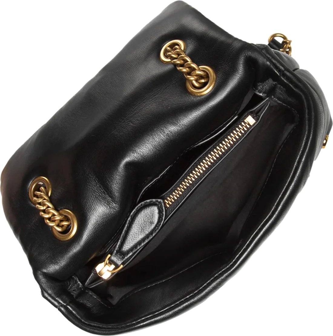 Sac à main Pinko Love Mini Puff Summer Pins en cuir noir - Réf. 107021-BLACK vue 2