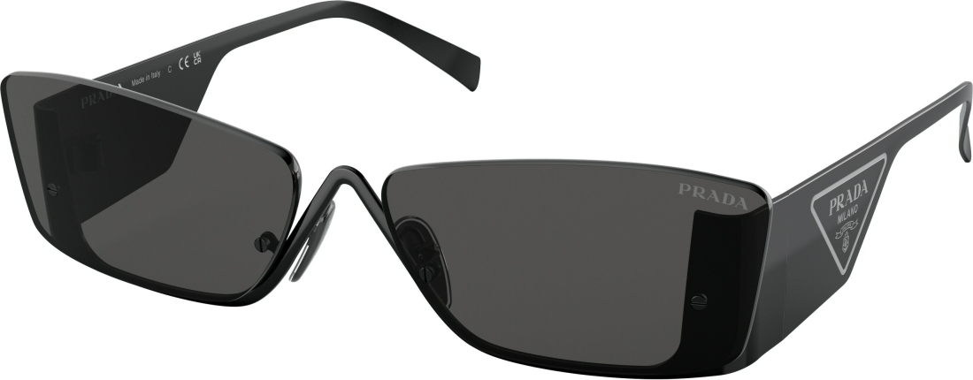 Lunettes de soleil Prada PR 59ZS monture en métal - Noir vue 3