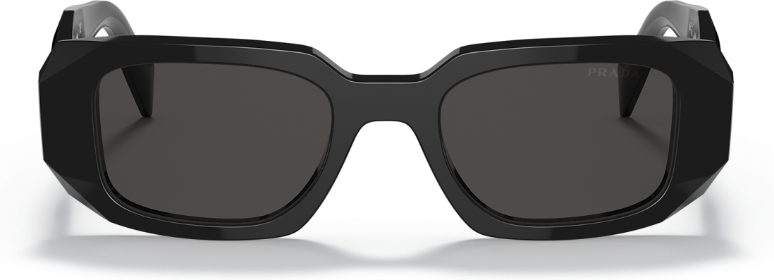 Lunettes de soleil Prada Symbole PR 17WS forme rectangulaire - Noir vue 2