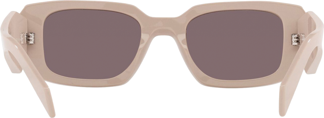 Lunettes de soleil Prada Symbole PR 17WS forme rectangulaire - Beige vue 5