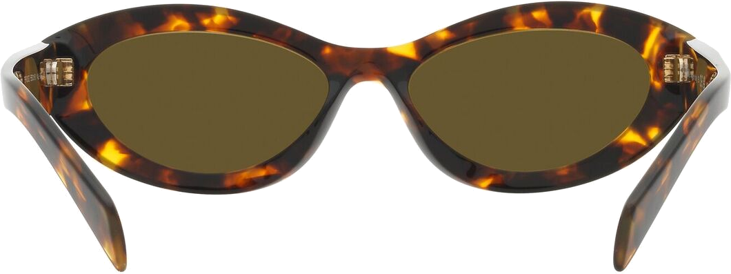 Lunettes de soleil Prada Symbole PR 26ZS Ovales en acétate - Ecaille vue 2