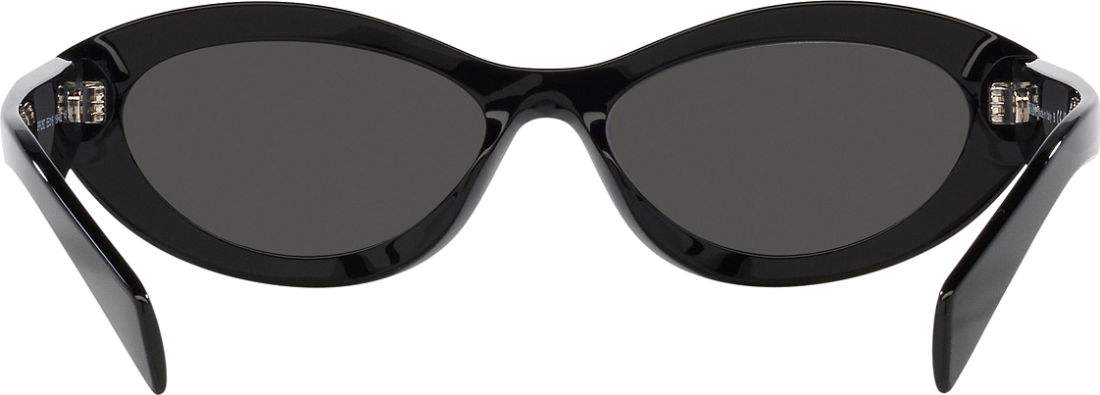 Lunettes de soleil Prada Symbole PR 26ZS Ovales en acétate - Noir vue 3