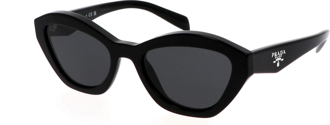 Lunettes de Soleil Prada PR A02S cat eye en acétate - Noir vue 3