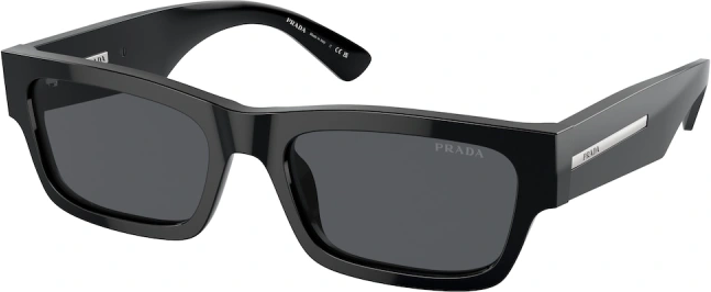 Lunettes de soleil Prada PR A03S en acétate - Noir vue 2