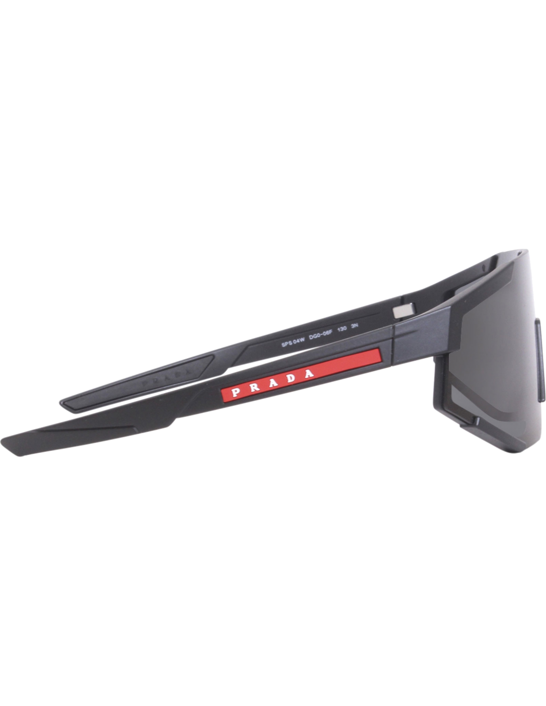 Lunettes de soleil masque Prada Linea Rossa SPS04W - Noir vue 3