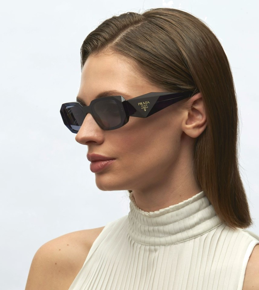 Lunettes de soleil Prada Symbole PR 17WS - Monture rectangulaire en acétate pour femme vue 7