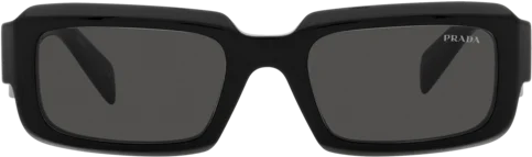 Lunettes de soleil Prada PR 27ZS Noir Unisexe - Réf. PR 27ZS-16K08Z vue 2