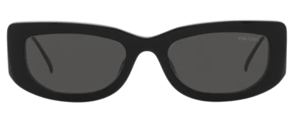 Lunettes de Soleil Prada PR 14YS 1AB5S0 - Monture métallique noire pour femme vue 2