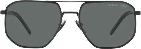 Lunettes de soleil Prada PR 59YS 1AB5Z1 - Monture métal noir - Homme vue 2