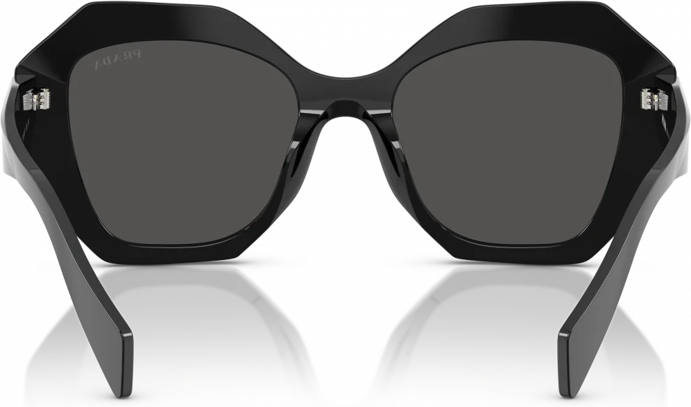 Lunettes de soleil Prada PR 16WS 1AB5S0 - Monture géométrique noire pour femme vue 3