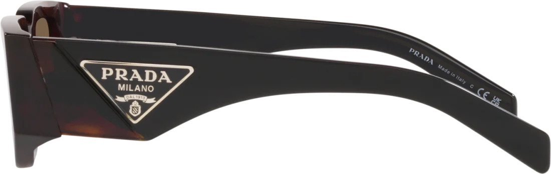 Lunettes de soleil Prada PR 09ZS 2AU06B écaille brun foncé pour femme vue 2