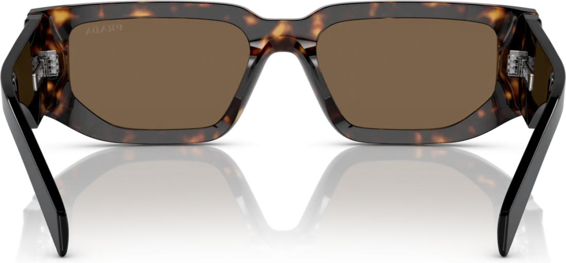 Lunettes de soleil Prada PR 09ZS 2AU06B écaille brun foncé pour femme vue 3