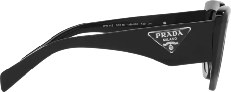 Lunettes de soleil Prada PR 14ZS 1AB09S - Acétate noir - Femme vue 2