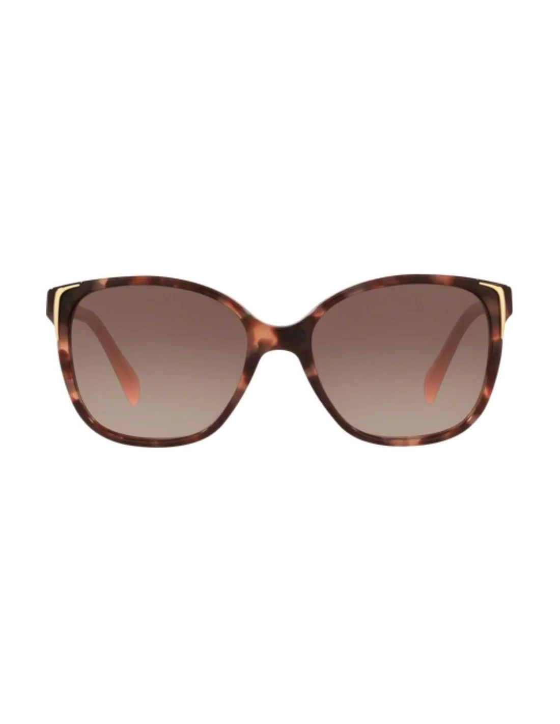 Lunettes de soleil Prada PR01OS UE00A6 Spotted Brown Pink vue 3
