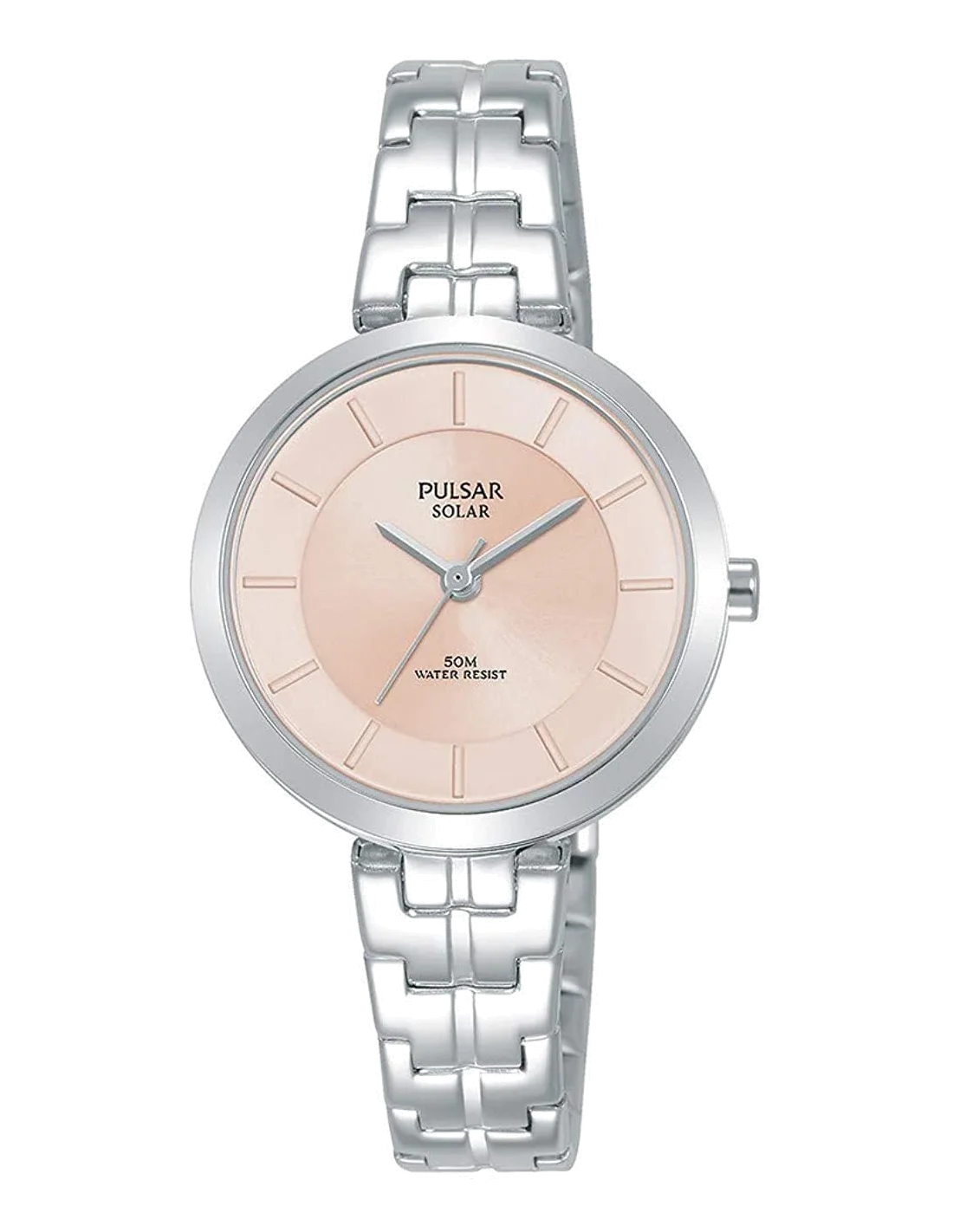 Montre Femme Pulsar PY5059X1 Solaire - Cadran Rose Nude, Boîtier Argent