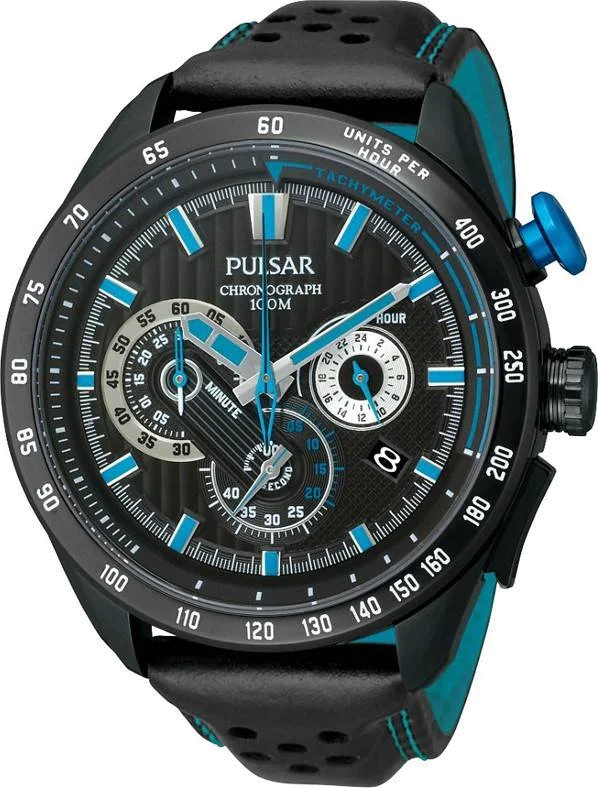 Montre Homme Pulsar Chronographe PU2055X1 Noir Cuir