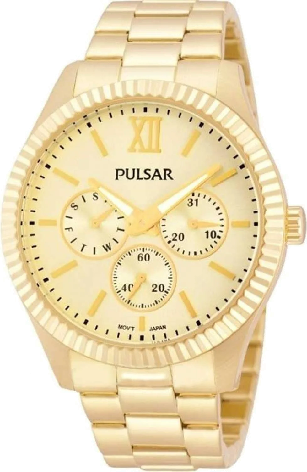 Montre Femme Pulsar PP6128X1 Or Bracelet acier