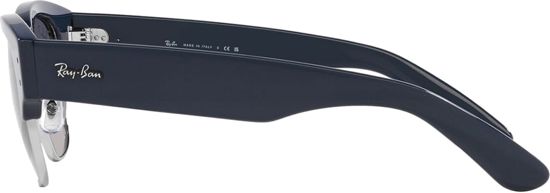 Lunettes de soleil Ray-Ban Mega Clubmaster RB0316S 1366/78 bleues - 53-21 vue 3