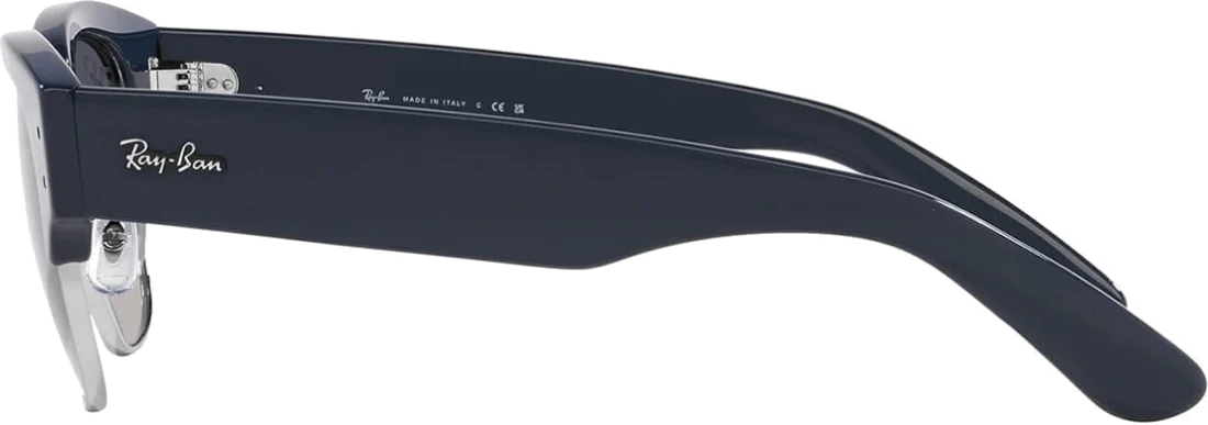 Lunettes de soleil Ray-Ban Mega Clubmaster RB0316S 1366/78 - Monture bleue unisexe vue 3