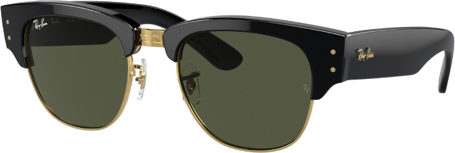 Lunettes de soleil Ray-Ban Mega Clubmaster RB0316S 901/31 noires - 53-21 vue 2