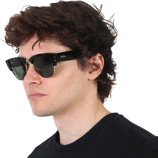 Lunettes de soleil Ray-Ban Mega Clubmaster RB0316S 901/31 noires - 53-21 vue 4