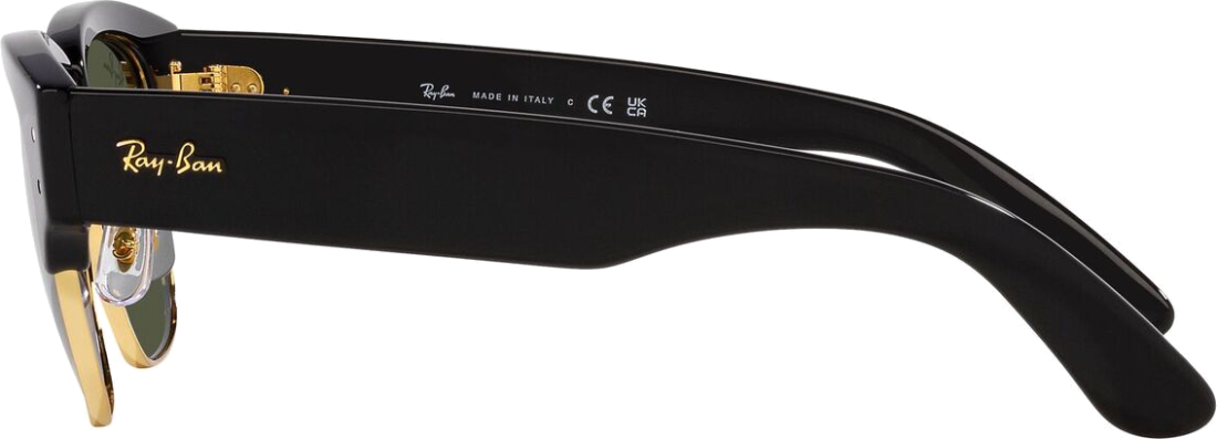 Lunettes de soleil Ray-Ban Mega Clubmaster RB0316S 901/31 noires