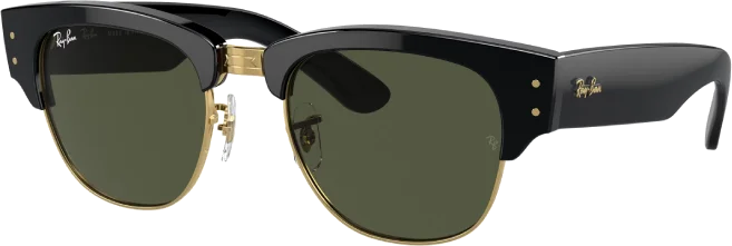 Lunettes de soleil Ray-Ban Mega Clubmaster RB0316S 901/31 - Noir - Unisexe vue 2