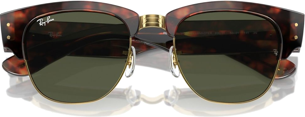 Lunettes de soleil Ray-Ban Mega Clubmaster RB0316S 990/31 écaille de tortue