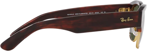 Lunettes de soleil Ray-Ban Mega Clubmaster RB0316S 990/31 - Monture écaille unisexe vue 3