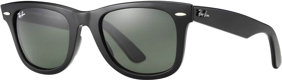 Lunettes de soleil Ray-Ban Wayfarer RB2140 901 - Monture noire unisexe vue 2