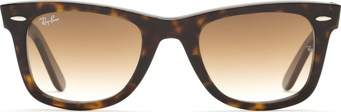 Lunettes de soleil Ray-Ban Wayfarer RB2140 902/51 - Monture écaille unisexe - Verres polarisés marron vue 2